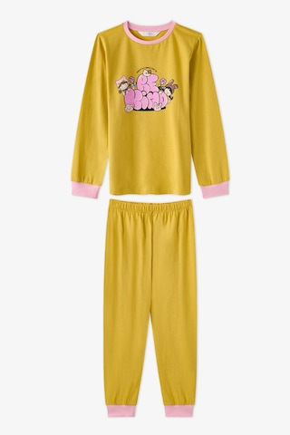 Penti Kız Çocuk Kindly Friends Uzun Kollu Pamuklu 2li Pijama Takımı Çok Renkli