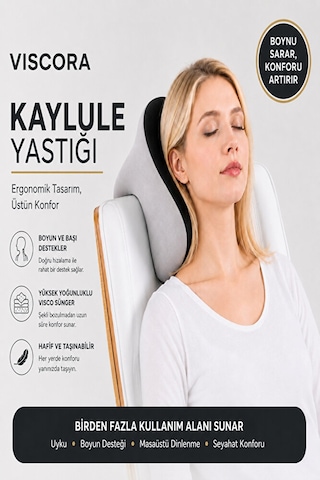 Kaylule Yastığı Şekerleme Ve Nap Yastığı, Boyun, Kol Ve Yüz Destekli Ergonomik Dinlenme Yastığı