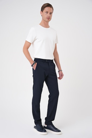 Efor Comfort Fit Gofre Dokulu Beli Lastikli Lacivert Jogger Pantolon P 1177 Lacivert
