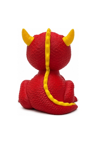 3d Baskı Sevimli Kırmızı Ejderha Figür - Çocuk Odası Ve Masa Dekoru 16x18x19 Cm