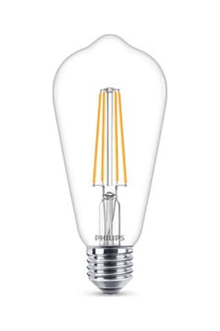 Philips LED Classic Şefaf Filament Ampul 4.3W 470 Lumen 2700K Sarı Işık ST64 E27 Duy (40W Eşleniği)