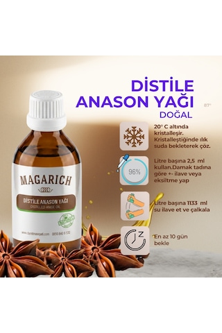 Magarich Distile Saf Anason Yağı 100 ML