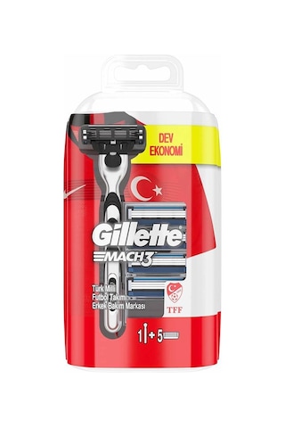 Gillette Mach3 Tıraş Makinesi + Yedek Başlık 5'li