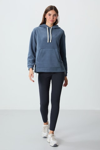 Tommy Life Petrol Kalın Yumuşak Dokulu Kapüşonlu Oversize Nakışlı Polar Kadın Sweatshirt - 97292 Petrol