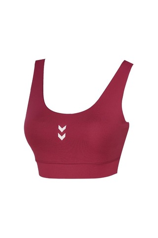 Hummel Bra Sajar Kadın Bordo Yuvarlak Yaka Atlet Bordo