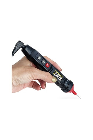 Mayilon Ht121 Kalem Tip Akıllı Multimetre Işıklı Ve Sesli Alarm Fenerli