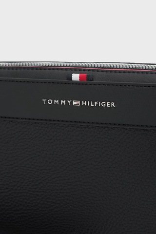 Tommy Hilfiger Logolu Fermuarlı Aksesuar Çanta Erkek Çanta Am0am14822 Bds Siyah