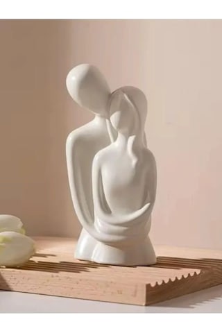 Bernami Mumluk Şamdanpinterest Sevgili Aşıklar Dekoratif Heykel Obje Sarılan Çift Biblo Diğer