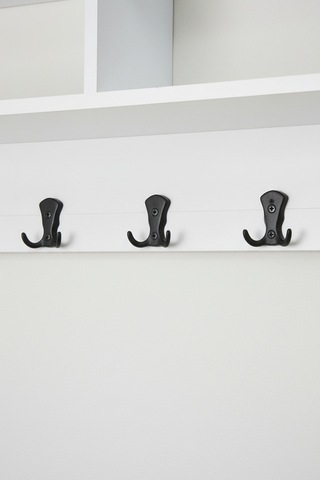 Upstyle Raflı Duvar Askılığı 120 Cm - Beyaz 120 22 37 Cm