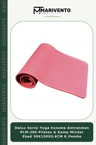 Delux Serisi Yoga Esneme Antrenman Plm-200 Pilates & Kamp Minder Ebad 50x150x0,6cm K.pembe