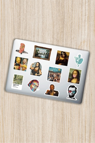 Art Sanat Tasarımlı Laptop Notebook Tablet Telefon Sticker Set 009