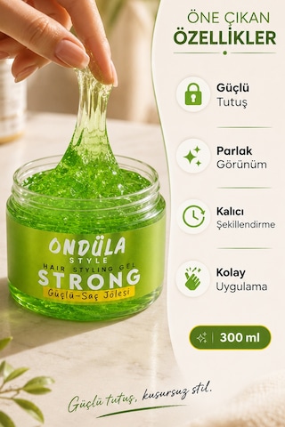 Ondüla Style Saç Şekillendirici Jöle Strong 300 ML