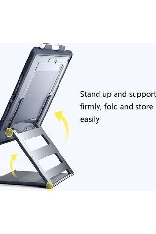 Luckysouk 03656 Tablet Katlanır Alaşım Tutucu İpad Uyumlu 2019 Için Ayarlanabilir Ve Kararlı Tablet Tutucu Beyaz Havalandırma Xj3sea