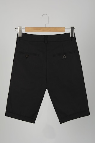 Terapi Men Erkek Siyah Slim Fit Keten Şort Çokrenkli7