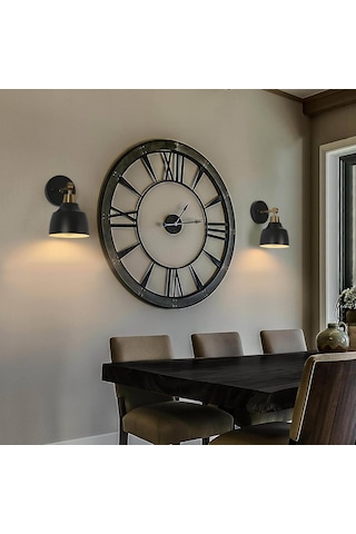 Duvar Aydınlatma, Siyah Ve Altın Modern Yatak Odası Duvar Sconces İç Mekan, Metal Duvar Sconces Siyah