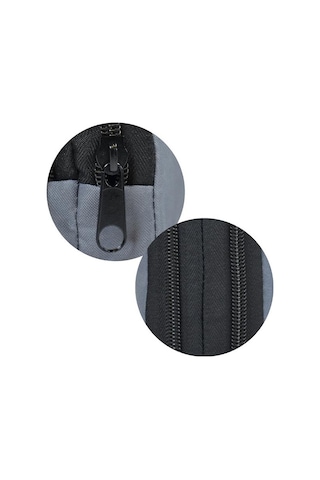 Tebag İki Gözlü Gri Kalem Çantası Gri