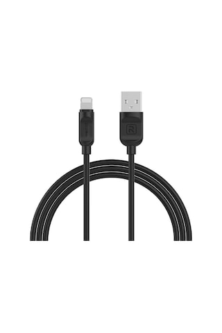 Recci RCL-P100 City of Sky Serisi 1 M Lightning USB-A Data ve Şarj Kablosu Siyah