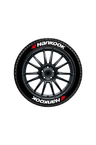 Lastik Yazısı / Araba Lastik Yazısı / Tire Text Hankook 8 Li Set + Yapıştırıcı+zımpara