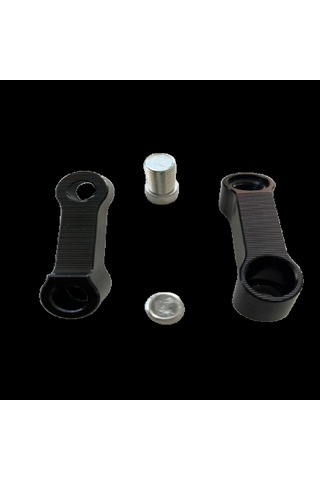 Üniversal Ayna Uzatma Genişletme Aparatı Siyah 8mm Düz Diş