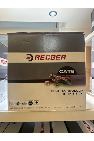 Reçber Cat 6 Sl 400 U23 Pe 4 2 2 23 Awg 305 M. Siyah Dış Ortam