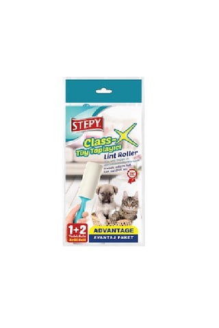 Stepy Class Tüy Toplayıcı 1+2 Rulo 50 Yaprak + 2 Yedek