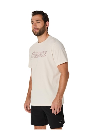 Asics Asıcs Logo Ss Tee Erkek Krem Kısa Kollu Tshirt 2031e188-201 Krem
