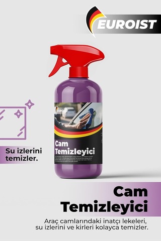 Tr Oto Cam Temizleyici Yağ, Toz Ve Su Lekelerine Karşı Etkili Sprey 500 Ml - 1 Adet