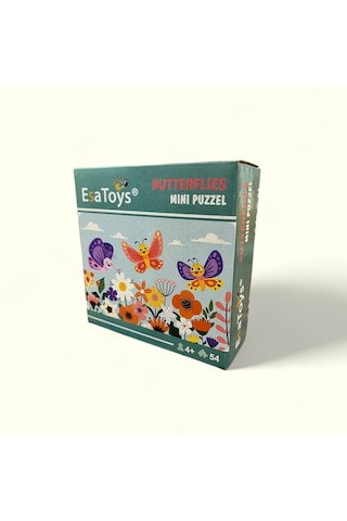 Esatoys Ahşap Butterfly Mini Puzzle 4 Yaş 54 Parça