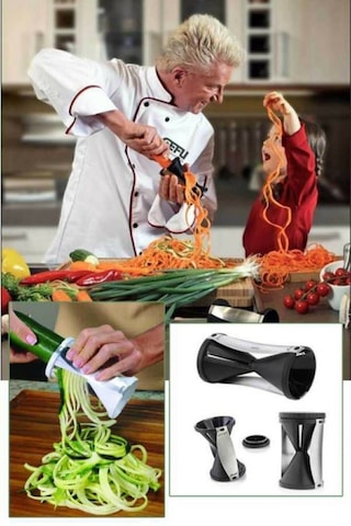 Spiral Havuç Salatalık Kabak Sebze Doğrayıcı Rende Relatos Spagetti Kabak Jülyen Kesici Diğer