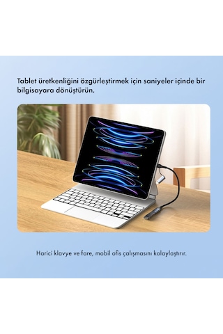 Microcase 2'si 1 Arada Type-c Lightning To Usb 3.0 Otg Kablo - Apple iOS Ve Android Uyumlu Dönüştürücü-al5823 Siyah