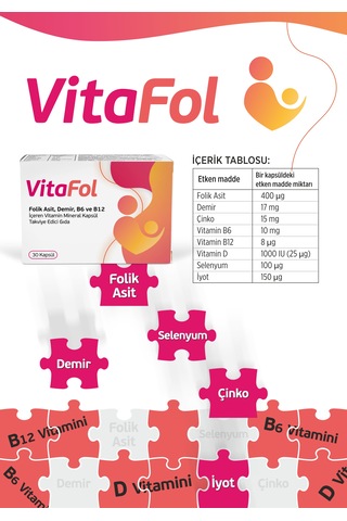 Vitamaks Vitafol 30 Kapsül