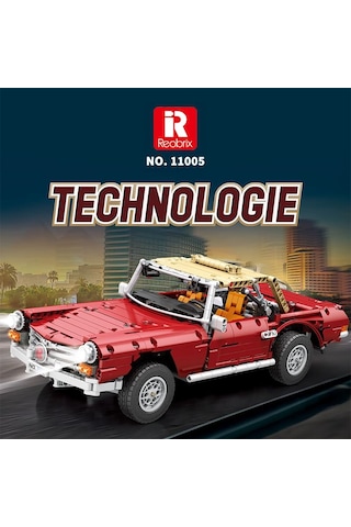 Reobrix Technic 11005 Mercedes Benz 280sl Araba Yaratıcı Yapı Blok Seti Building Blocks - 1578 Parça