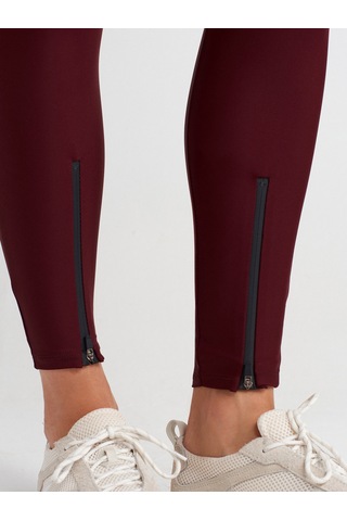Dilvin 7934 Fermuar Detaylı Tayt-bordo Bordo