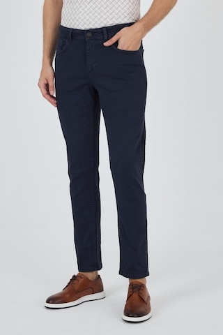 İmza Koyu Lacivert Pamuklu 5 Cep Casual Slim Fit 5 Cep Pantolon 1003250318 Koyu Lacivert