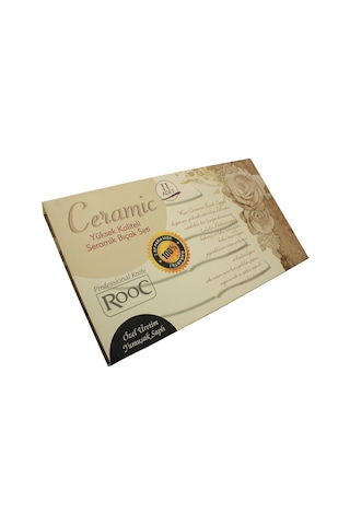 Rooc 11'li Bıçak Seti Domates Desenli Seramik Kaplama Fs001 Çok Renkli