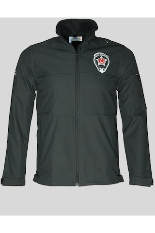 Uniprom Erkek Özel Güvenlik Softshell Mont Yeni Tip Siyah