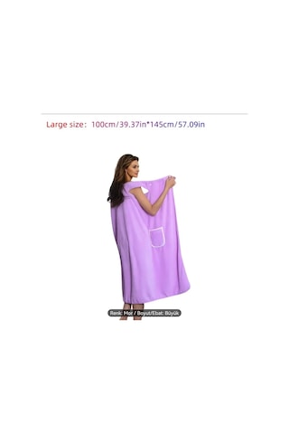 Guangzhou 1 Adet Yumuşak Ve Emici Ananas Baskılı Bornoz Mikrofiber Large L Mor