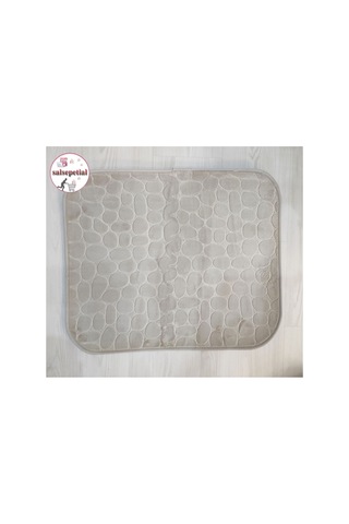 2'li Banyo Paspas Seti Banyo Paspas Takımı Banyo Halısı 60x100 50x60cm Açık Gri