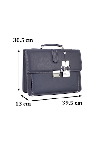 Case Club Kilit Mekanizmalı  Evrak Çantası 15,6 inç Laptop Bölmeli