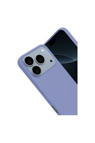 Gld-spt- Newface Apple Uyumlu iPhone 17 Pro Max Nano İçi Kadife Silikon - Lila
