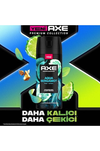 Axe Aqua Bergamot Erkek Sprey Deodorant 150 ML