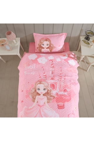 Clasy Tek Kişilik 4 Mevsim Kapitone Nevresim Seti Sweet Princess
