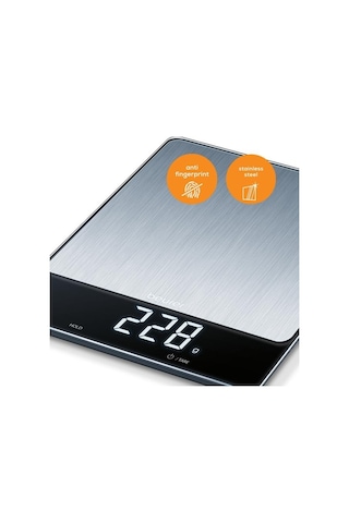 Beurer KS 34 XL Paslanmaz Çelik Mutfak Tartısı Terazi
