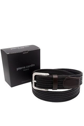 Pierre Cardin Premium Örgü Deri Kemer En 3,5 Cm Pc-1712 Kahverengi