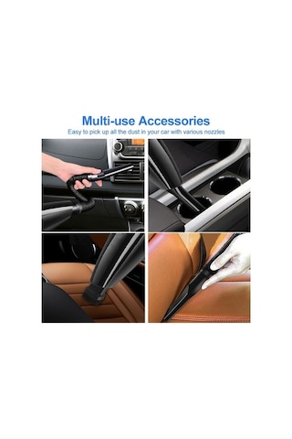 Tongxida Yüksek Güçlü Araç Süpürgesi - 120w - Ev Ve Araba Kullanımı - Kuru Ve Islak - Kablolı - Turuncu