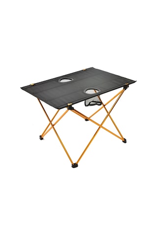 8249 Açık Ultra Hafif Alüminyum Katlanır Masa Küçük Taşınabilir Piknik Masası Orange Turuncu