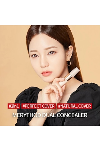 Merythod Dual Concealer 02 Natural Beige - Çift Uçlu Kapatıcı Stick Ve Likit