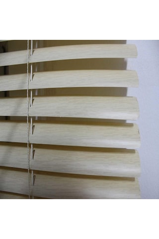 Pvc Jaluzi 25 Mm 90X200 Cm Ölçülerinde Ahşap Desenli Kahverengi