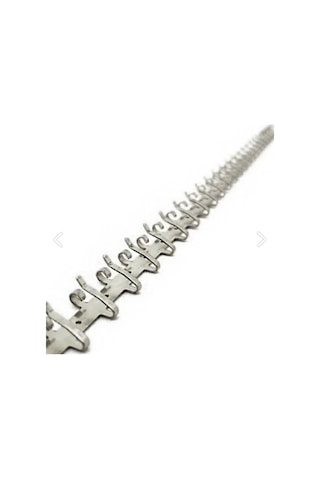 Metal Malzeme Gümüş Renk Bir Metre 92 Kancalı Tesbih&takı Sergileme Askısı