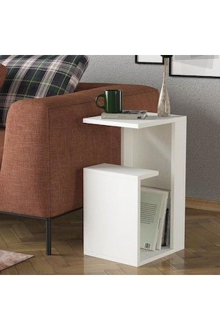 Dekorister Sister Koltuk Yan Sehpa Beyaz